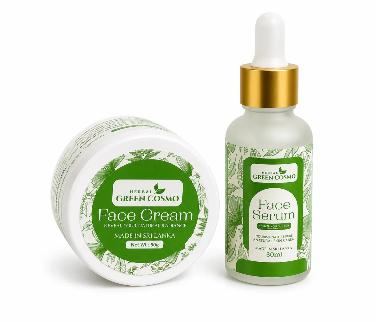 Green Cosmo Herbal Face Cream With Serum