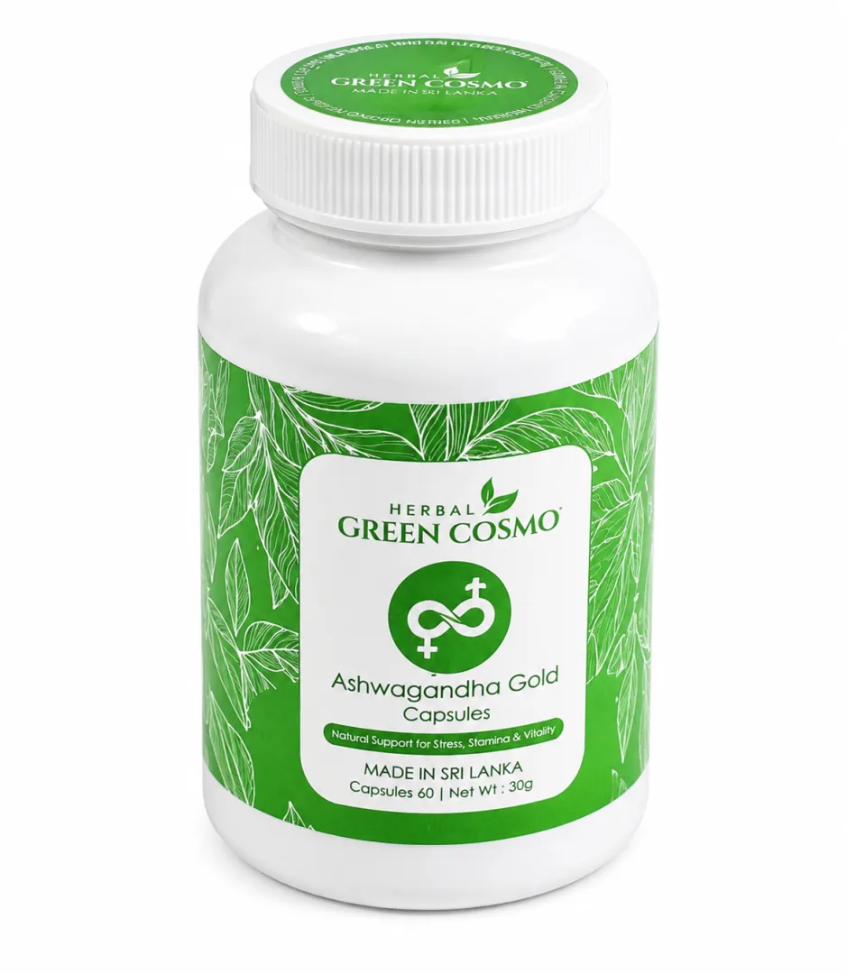 Ashwagandha Gold Capsules Green Cosmo Herbal