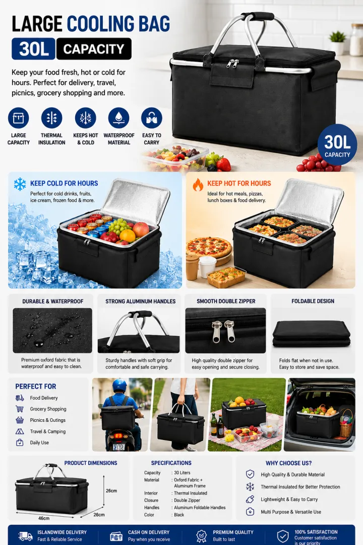 LARGE COOLING BAG 30L