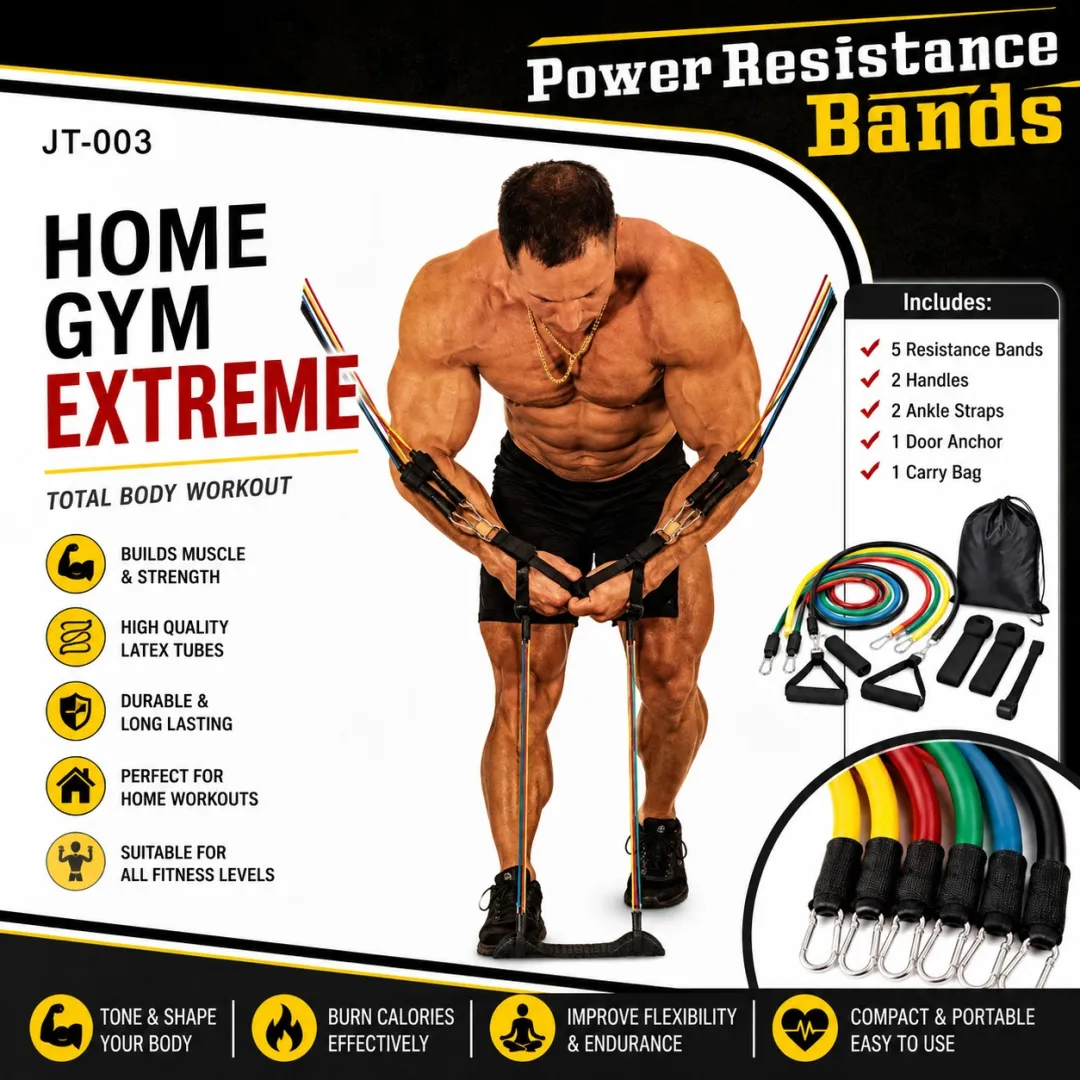 POWER RESISTANCE BANDS GYM